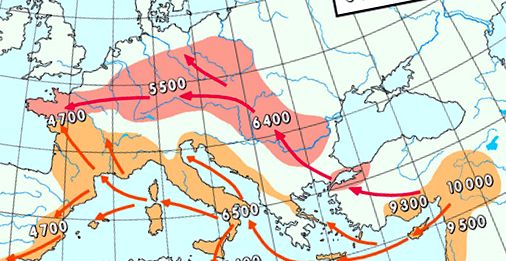 Harta migrației oamenilor antici