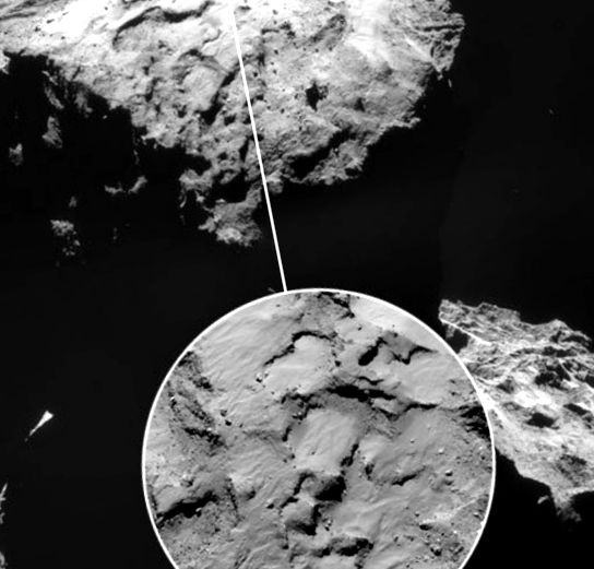 Primele imagini ale suprafeței cometei 67P / Churyumov - Gerasimenko