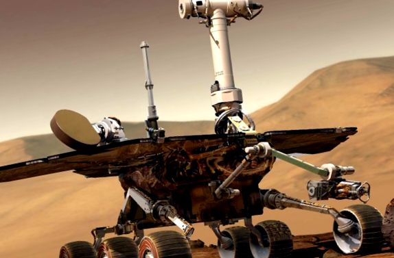 Rover Marte pe suprafața Planetei Roșii