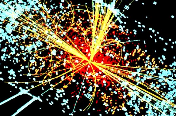 Apariția bosonului Higgs într-o coliziune de protoni