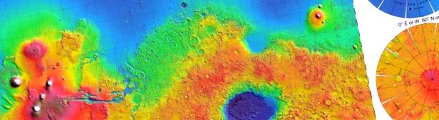 Harta topografică a lui Marte