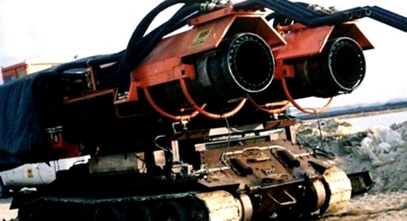 Rezervor de foc Big Wind bazat pe șasiul T-34