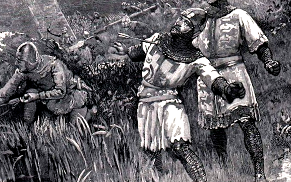 Richard I ucis de o săgeată de arbaletă