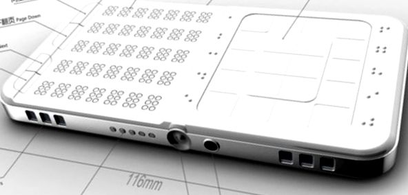 Smartphone cu ecran tactil Braille pentru nevăzători - Shikun Sun