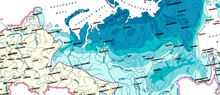 Permafrost în Rusia