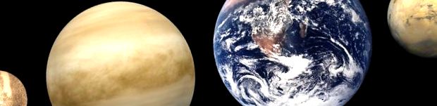 Comparația planetelor - Mercur, Venus, Pământ și Marte